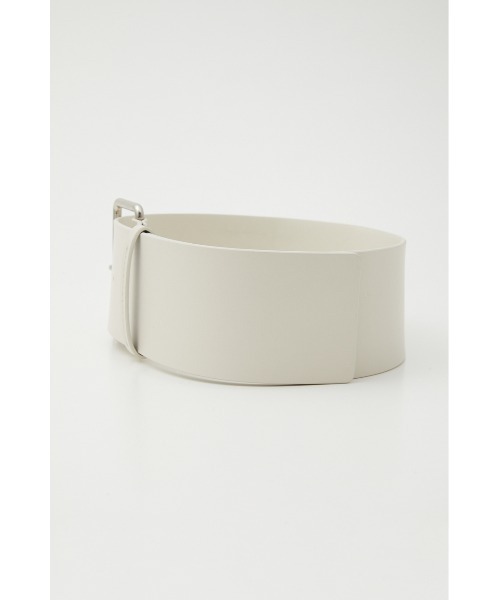 SLY（スライ）の「SQUARE BUCKLE LEATHER BELT スクエア バックル レザー ベルト（ベルト・レディース・ブラック/アイボリー・FREE）」の6枚目の写真