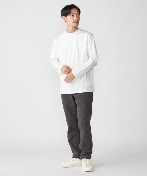 SHIPS(シップス)の「SHIPS: Albini コットン スイッチング Tシャツ ロンT(Tシャツ/カットソー・メンズ・ベージュ/ブラウン/オフホワイト/ロイヤルブルー・SMALL/MEDIUM/LARGE/X-LARGE)」の9枚目の写真