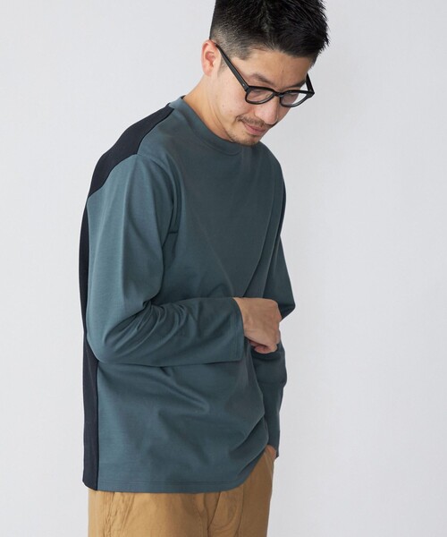SHIPS(シップス)の「SHIPS: Albini コットン スイッチング Tシャツ ロンT(Tシャツ/カットソー・メンズ・ベージュ/ブラウン/オフホワイト/ロイヤルブルー・SMALL/MEDIUM/LARGE/X-LARGE)」の14枚目の写真