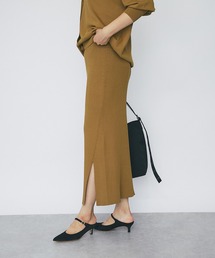 RIVE DROITE | サイドスリットリブスカート(スカート)