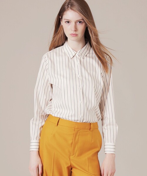 MACKINTOSH LONDON（マッキントッシュ ロンドン）の「【The Essential Collection】スビンコットンブロードシャツ（シャツ/ブラウス・レディース・ライトブルー/イエロー/オフホワイト・38/40）」の3枚目の写真