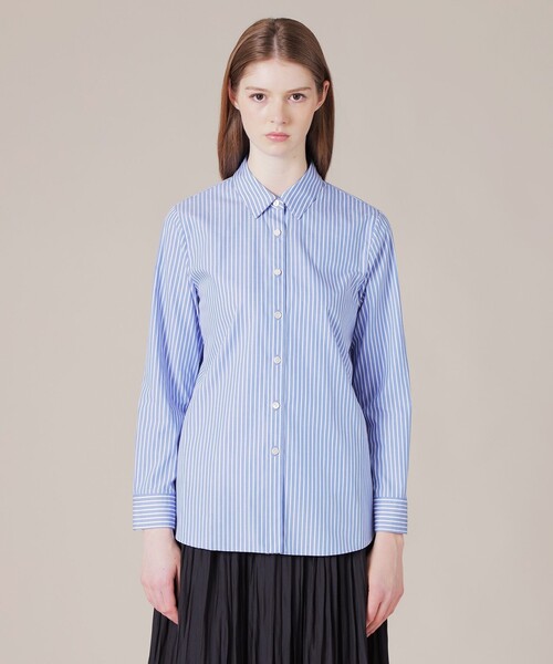 MACKINTOSH LONDON（マッキントッシュ ロンドン）の「【The Essential Collection】スビンコットンブロードシャツ（シャツ/ブラウス・レディース・ライトブルー/イエロー/オフホワイト・38/40）」の13枚目の写真