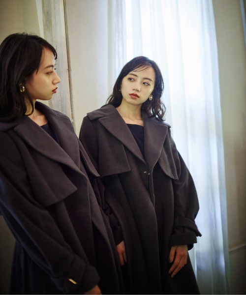 【JILLbyJILLSTUART】ビックカラーウールトレンチコート JILL by JILL STUART（ジルバイジルスチュアート）の「◇ビッグ