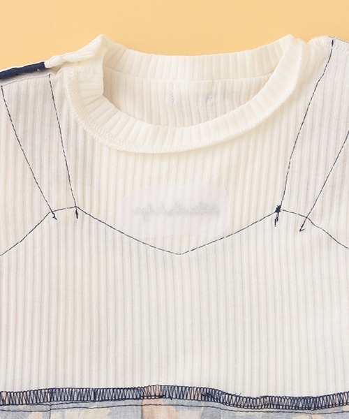 kladskap(クレードスコープ)の「総柄レイヤード風長袖チュニック(チュニック・キッズ・ネイビー/マスタード・110cm/80cm/90cm/120cm/100cm)」の9枚目の写真