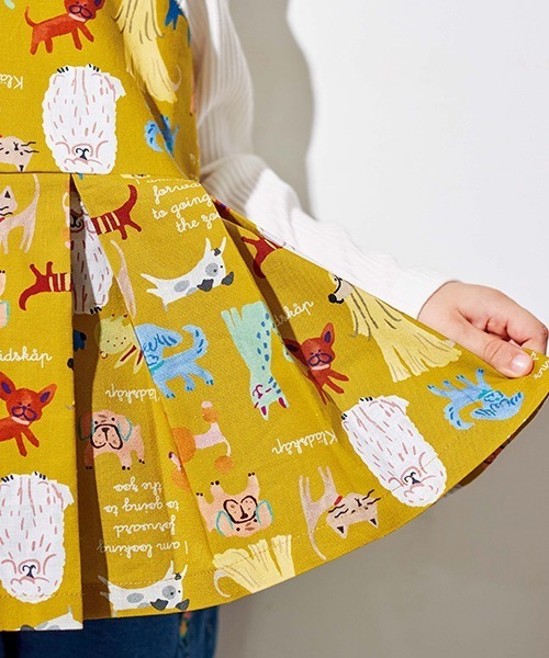 kladskap(クレードスコープ)の「総柄レイヤード風長袖チュニック(チュニック・キッズ・ネイビー/マスタード・110cm/80cm/90cm/120cm/100cm)」の14枚目の写真