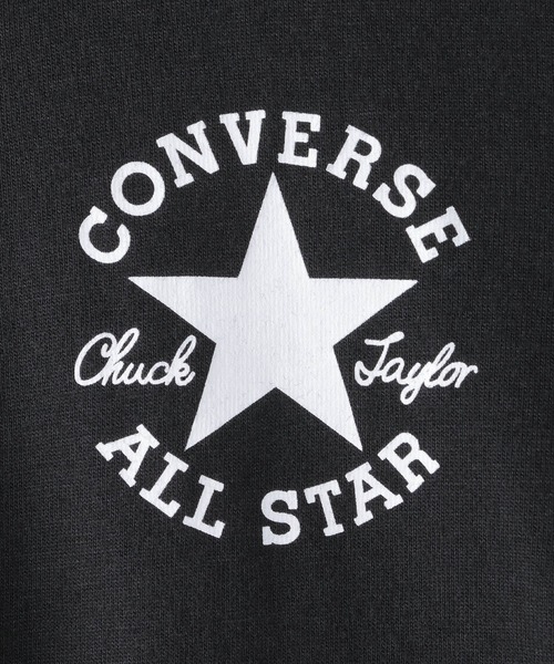 CONVERSE ALL STAR(コンバースオールスター)の「【キッズ】CONVERSE コンバース 袖ロゴジップパーカー(130~160cm)(パーカー・キッズ・ブラック/シルバーグレー・130/140/150/160)」の8枚目の写真