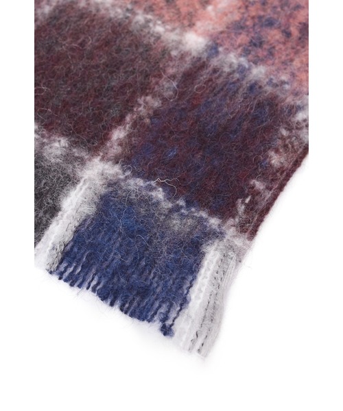 セール】ZERO by TORNADO MART∴ヘアリーチェックストール（マフラー