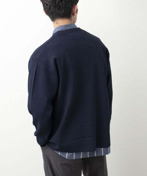 NOLLEY'S goodman（ノーリーズグッドマン）の「金ボタン ミラノリブカーディガン（カーディガン/ボレロ・メンズ・ブラック/ブラウン/ネイビー・L/M）」の6枚目の写真