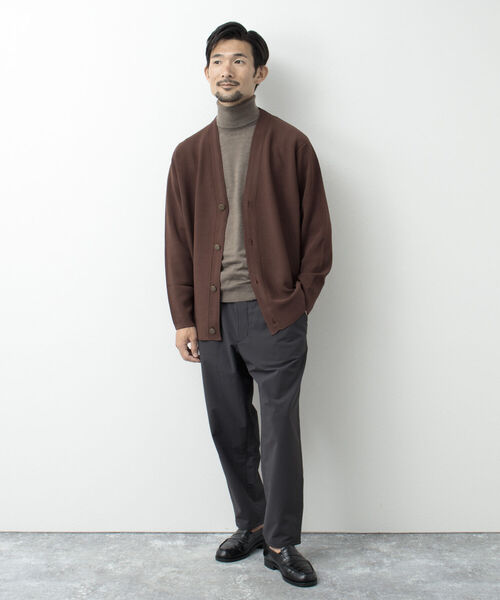 NOLLEY'S goodman（ノーリーズグッドマン）の「金ボタン ミラノリブカーディガン（カーディガン/ボレロ・メンズ・ブラック/ブラウン/ネイビー・L/M）」の16枚目の写真