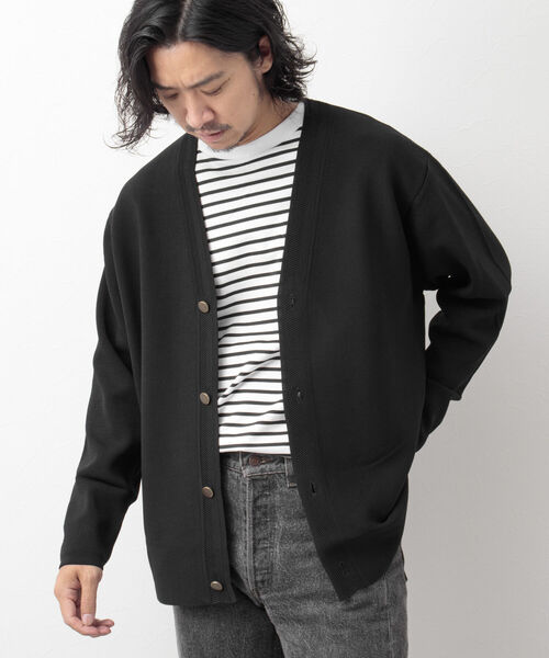 NOLLEY'S goodman（ノーリーズグッドマン）の「金ボタン ミラノリブカーディガン（カーディガン/ボレロ・メンズ・ブラック/ブラウン/ネイビー・L/M）」の19枚目の写真