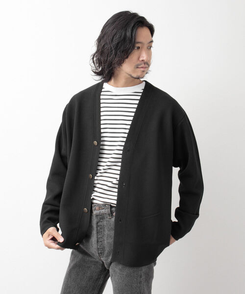 NOLLEY'S goodman（ノーリーズグッドマン）の「金ボタン ミラノリブカーディガン（カーディガン/ボレロ・メンズ・ブラック/ブラウン/ネイビー・L/M）」の20枚目の写真