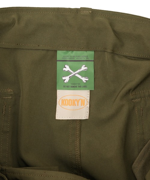 WHO'S WHO gallery(フーズフーギャラリー)の「【KOOKY'N/クーキー】BRONX刺繍ワイドパラシュートパンツ(カーゴパンツ・メンズ・ブラック/ネイビー/カーキ/サンドベージュ・FREE)」の11枚目の写真