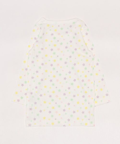 combimini(コンビミニ)の「長袖Tシャツ(パステルスター)(Tシャツ/カットソー・キッズ・イエロー・120/110/130/80/90/100/140)」の2枚目の写真