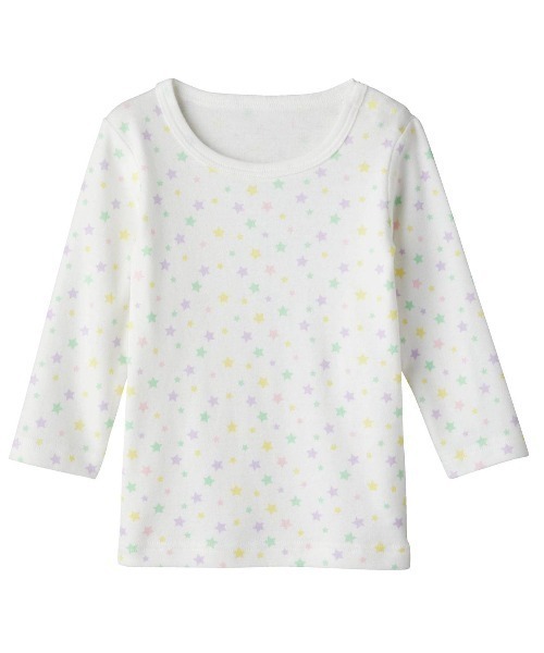 combimini(コンビミニ)の「長袖Tシャツ(パステルスター)(Tシャツ/カットソー・キッズ・イエロー・120/110/130/80/90/100/140)」の6枚目の写真