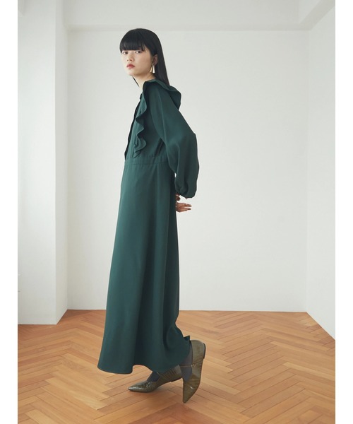 armonia(アルモニーア)の「armonia.フリルモックネックワンピース(ワンピース・レディース・ブラック/グリーン/ピンク・FREE)」の5枚目の写真