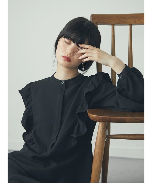 armonia(アルモニーア)の「armonia.フリルモックネックワンピース(ワンピース・レディース・ブラック/グリーン/ピンク・FREE)」の16枚目の写真