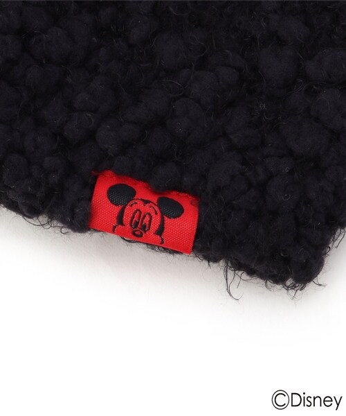 SHOO・LA・RUE（シューラルー）の「【Disney】耳付きポコポコニット帽（ニットキャップ/ビーニー・キッズ・ブラック/レッド系1・99）」の6枚目の写真