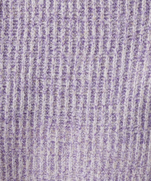 natural couture（ナチュラルクチュール）の「こなれカジュアルに仕上がる トリコロールヤーンショートニット（ニット/セーター・レディース・オレンジ/モカ/パープル/グリーン・FREE）」の19枚目の写真