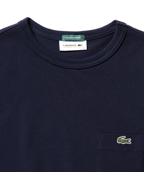 LACOSTE(ラコステ)の「LACOSTE×BEAMS / 別注 カノコ ポケット TEE(Tシャツ/カットソー・メンズ・ホワイト/レッド/ネイビー・3/4/2)」の8枚目の写真