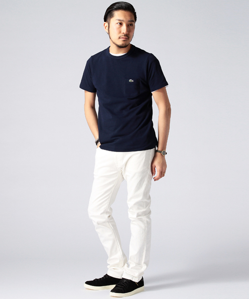 LACOSTE(ラコステ)の「LACOSTE×BEAMS / 別注 カノコ ポケット TEE(Tシャツ/カットソー・メンズ・ホワイト/レッド/ネイビー・3/4/2)」の15枚目の写真