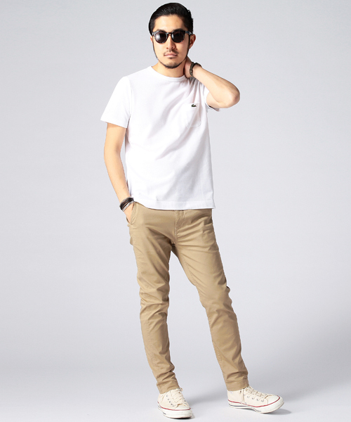 LACOSTE(ラコステ)の「LACOSTE×BEAMS / 別注 カノコ ポケット TEE(Tシャツ/カットソー・メンズ・ホワイト/レッド/ネイビー・3/4/2)」の17枚目の写真