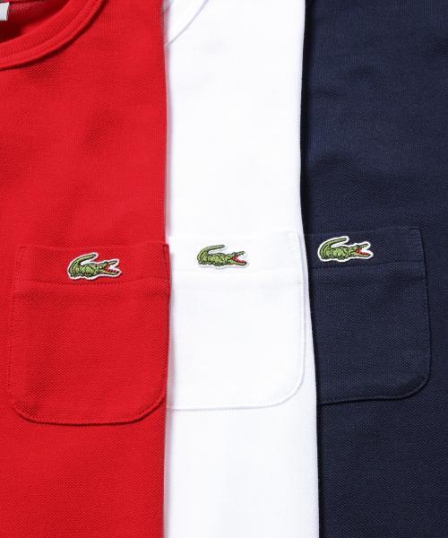 LACOSTE(ラコステ)の「LACOSTE×BEAMS / 別注 カノコ ポケット TEE(Tシャツ/カットソー・メンズ・ホワイト/レッド/ネイビー・3/4/2)」の20枚目の写真