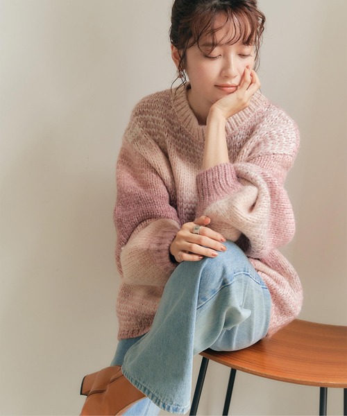 ｸﾞﾗﾃﾞｰｼｮﾝｵｰﾊﾞｰｻｲｽﾞﾆｯﾄ