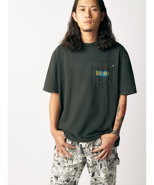 Guess（ゲス）の「GUESS Originals x Batman Spotlight Tee（Tシャツ/カットソー・メンズ・ブラック・MEDIUM/LARGE/SMALL/X-LARGE）」の9枚目の写真