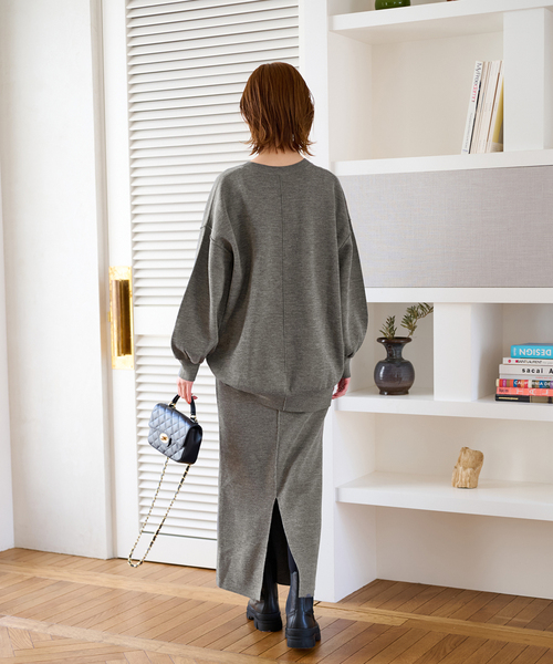 JOURNAL STANDARD（ジャーナルスタンダード）の「ウォッシャブルミラノスカート（スカート・レディース・チャコールグレー/ブラック/カーキ・FREE）」の6枚目の写真