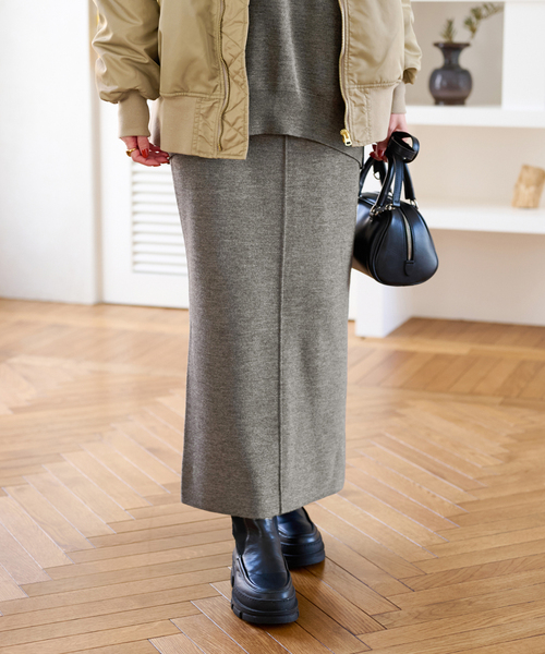 JOURNAL STANDARD（ジャーナルスタンダード）の「ウォッシャブルミラノスカート（スカート・レディース・チャコールグレー/ブラック/カーキ・FREE）」の16枚目の写真