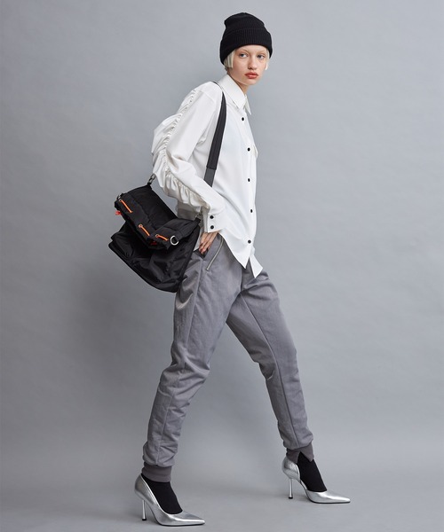 casane(カサネ)の「シャーリングスリーブブラウス(シャツ/ブラウス・レディース・ホワイト/グレー・FREE)」の16枚目の写真