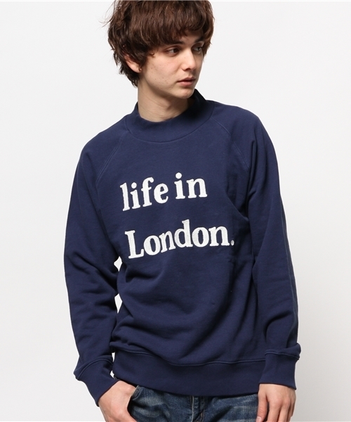 OUTLET（アウトレット）の「【Ciaopanic】裏毛PTハイネック（Tシャツ/カットソー・メンズ・グレー/ネイビー・LARGE/MEDIUM）」の2枚目の写真
