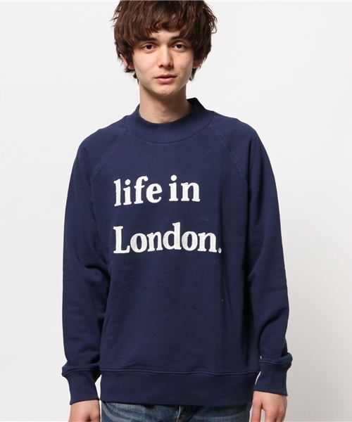 OUTLET（アウトレット）の「【Ciaopanic】裏毛PTハイネック（Tシャツ/カットソー・メンズ・グレー/ネイビー・LARGE/MEDIUM）」の3枚目の写真