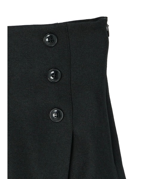 earth music&ecology(アースミュージックアンドエコロジー)の「ラップ風スカートパンツ(その他パンツ・レディース・ブラック/アイボリー・M/S)」の6枚目の写真