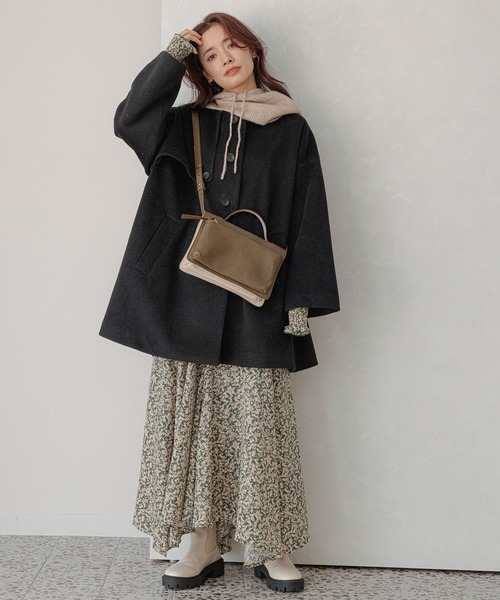 mysty woman(ミスティウーマン)の「【赤埴奈津子さんコラボ】マルチショルダーBAG 180179(ショルダーバッグ・レディース・ブラック系その他/ベージュ系その他・FREE)」の10枚目の写真