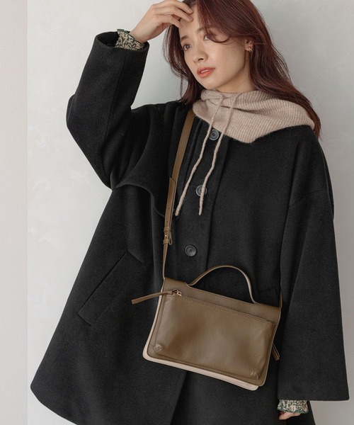 mysty woman(ミスティウーマン)の「【赤埴奈津子さんコラボ】マルチショルダーBAG 180179(ショルダーバッグ・レディース・ブラック系その他/ベージュ系その他・FREE)」の11枚目の写真