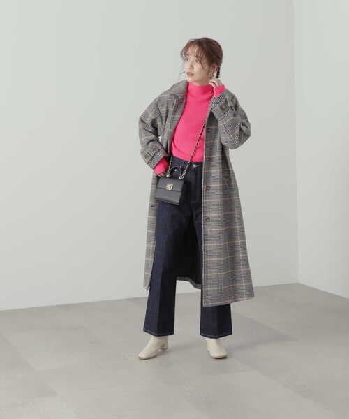 N.（N. Natural Beauty Basic）（エヌエヌナチュラルビューティーベーシック）の「◆ネオンカラーリブニット（ニット/セーター・レディース・ピンク/イエロー・MEDIUM）」の18枚目の写真