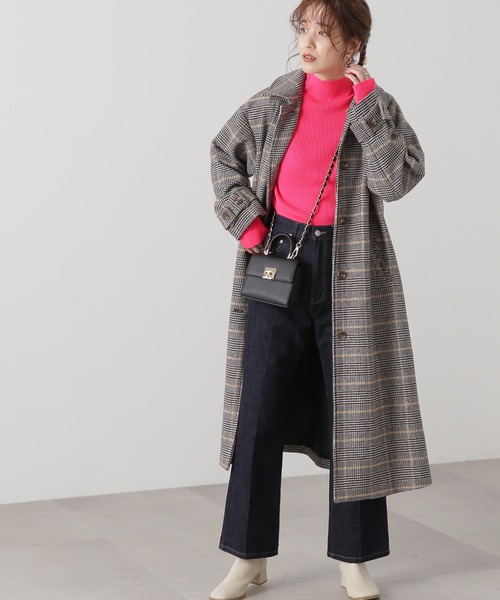 N.（N. Natural Beauty Basic）（エヌエヌナチュラルビューティーベーシック）の「◆ネオンカラーリブニット（ニット/セーター・レディース・ピンク/イエロー・MEDIUM）」の7枚目の写真