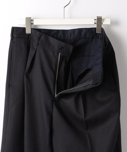 green label relaxing（グリーンレーベルリラクシング）の「TWカルゼチェック 2プリーツ ワイドパンツ -ウォッシャブル・防シワ-（その他パンツ・メンズ・ネイビー/モカ・S/XL/M/L）」の9枚目の写真