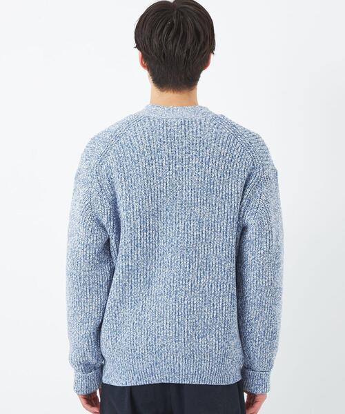 green label relaxing（グリーンレーベルリラクシング）の「バルキーコットン ヨリモク Vネック カーディガン（カーディガン/ボレロ・メンズ・ライトブルー/ネイビー/ベージュ・S/XL/M/L）」の11枚目の写真