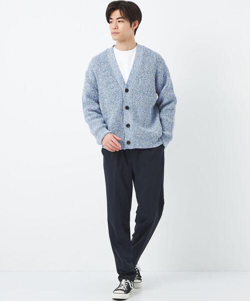 green label relaxing（グリーンレーベルリラクシング）の「バルキーコットン ヨリモク Vネック カーディガン（カーディガン/ボレロ・メンズ・ライトブルー/ネイビー/ベージュ・S/XL/M/L）」の12枚目の写真