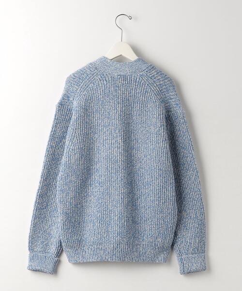 green label relaxing（グリーンレーベルリラクシング）の「バルキーコットン ヨリモク Vネック カーディガン（カーディガン/ボレロ・メンズ・ライトブルー/ネイビー/ベージュ・S/XL/M/L）」の14枚目の写真