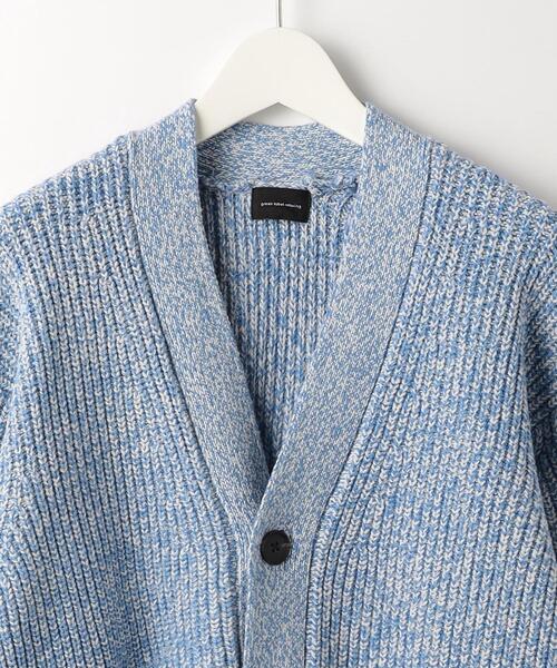 green label relaxing（グリーンレーベルリラクシング）の「バルキーコットン ヨリモク Vネック カーディガン（カーディガン/ボレロ・メンズ・ライトブルー/ネイビー/ベージュ・S/XL/M/L）」の15枚目の写真