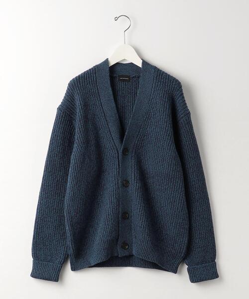 green label relaxing（グリーンレーベルリラクシング）の「バルキーコットン ヨリモク Vネック カーディガン（カーディガン/ボレロ・メンズ・ライトブルー/ネイビー/ベージュ・S/XL/M/L）」の22枚目の写真