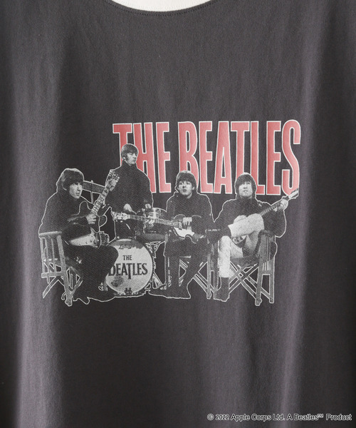 セール】【THE BEATLES/ザ・ビートルズ 】袖配色 ビッグシルエット