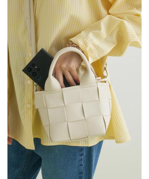 CRAFT STANDARD BOUTIQUE(クラフトスタンダードブティック)の「メッシュ編みミニ2WAYショルダー(ショルダーバッグ・レディース・ブラック/アイボリー/モカ・FREE)」の22枚目の写真