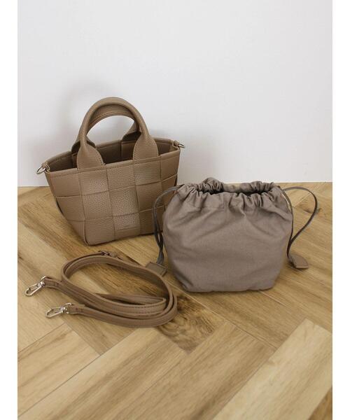 CRAFT STANDARD BOUTIQUE(クラフトスタンダードブティック)の「メッシュ編みミニ2WAYショルダー(ショルダーバッグ・レディース・ブラック/アイボリー/モカ・FREE)」の19枚目の写真