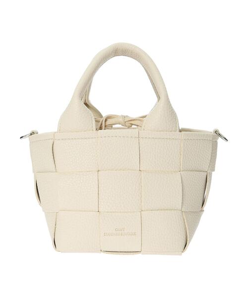 CRAFT STANDARD BOUTIQUE(クラフトスタンダードブティック)の「メッシュ編みミニ2WAYショルダー(ショルダーバッグ・レディース・ブラック/アイボリー/モカ・FREE)」の8枚目の写真