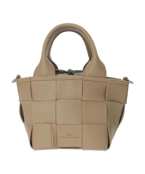 CRAFT STANDARD BOUTIQUE(クラフトスタンダードブティック)の「メッシュ編みミニ2WAYショルダー(ショルダーバッグ・レディース・ブラック/アイボリー/モカ・FREE)」の6枚目の写真