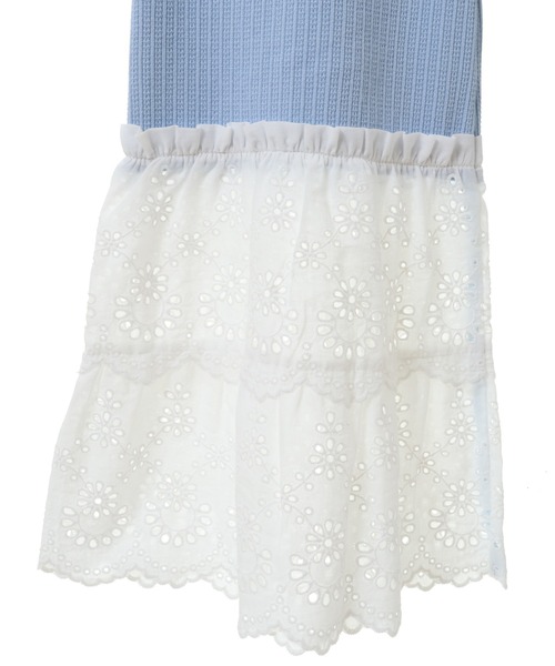 Candy Stripper(キャンディストリッパー)の「LACY FLARE パンツ(その他パンツ・レディース・ブラック/ライトブルー/アイボリー・2)」の5枚目の写真